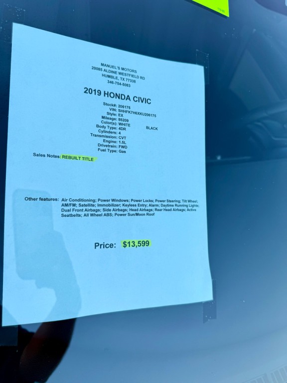 2019 Honda Civic Image 14