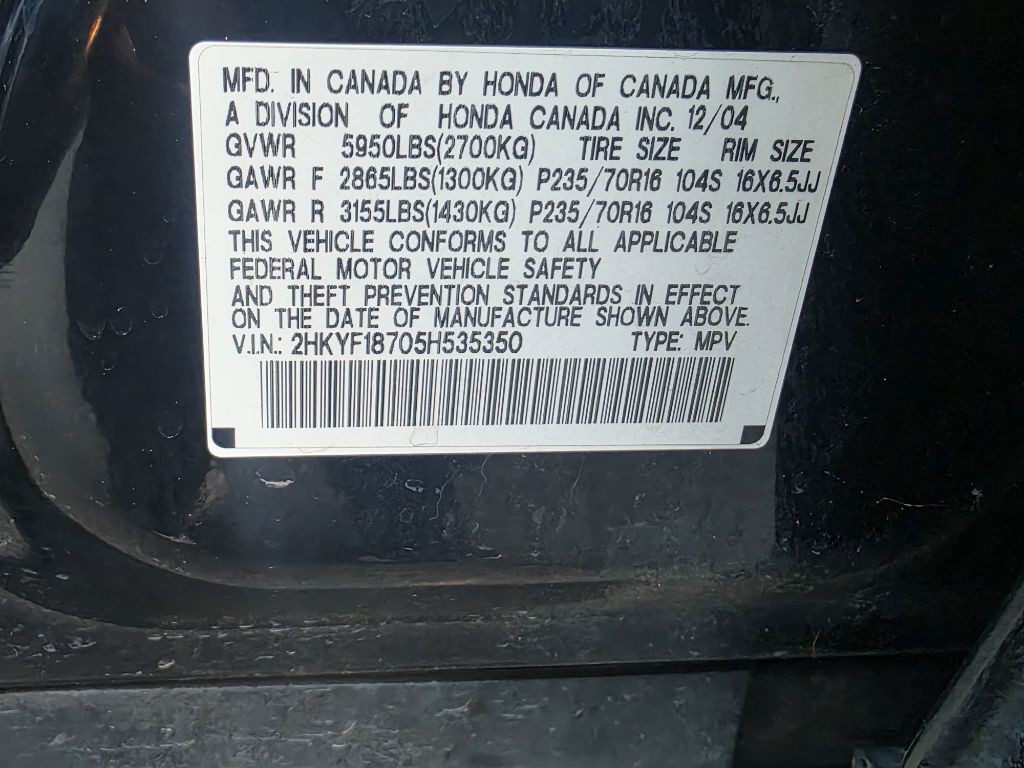 2005 Honda Pilot Image 17