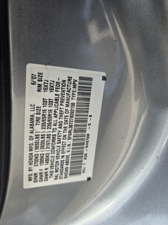 2007 Honda Odyssey Image 14