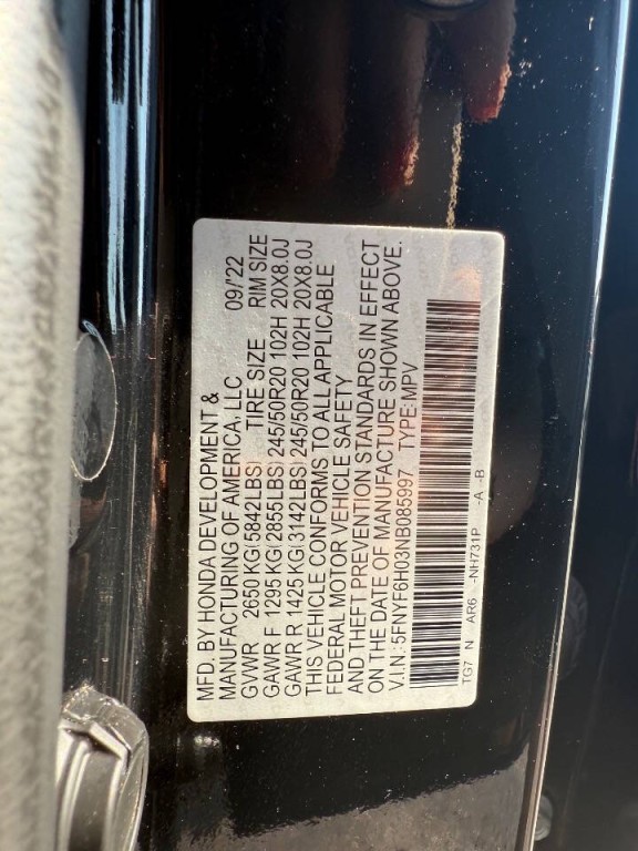 2022 Honda Pilot Image 10