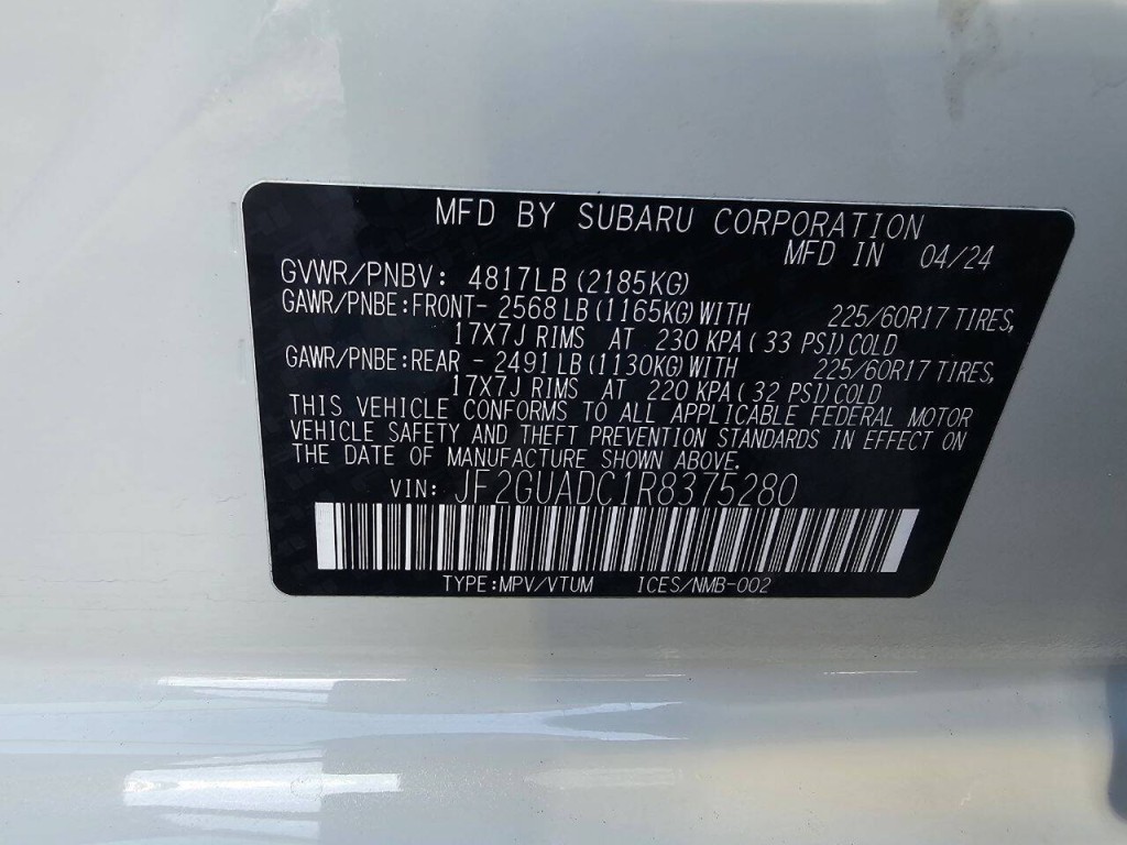 2024 Subaru Crosstrek Image 10