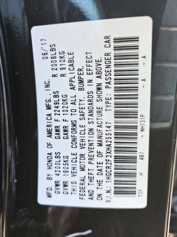 2017 Honda Accord Image 7