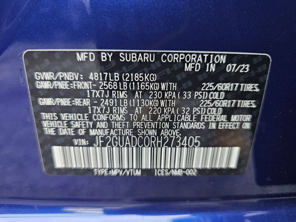 2024 Subaru Crosstrek Image 10
