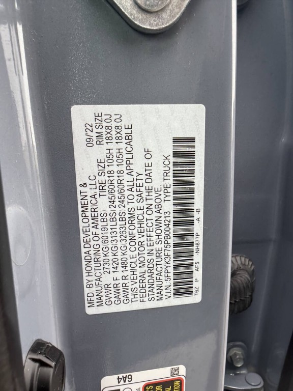 2023 Honda Ridgeline Image 10
