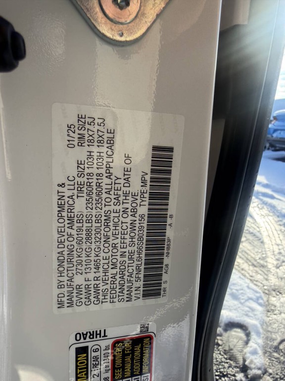 2025 Honda Odyssey Image 11