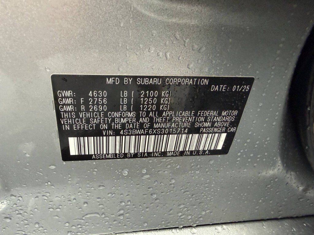 2025 Subaru Legacy Image 12