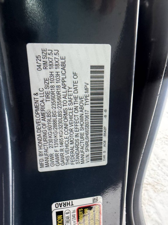 2025 Honda Odyssey Image 11