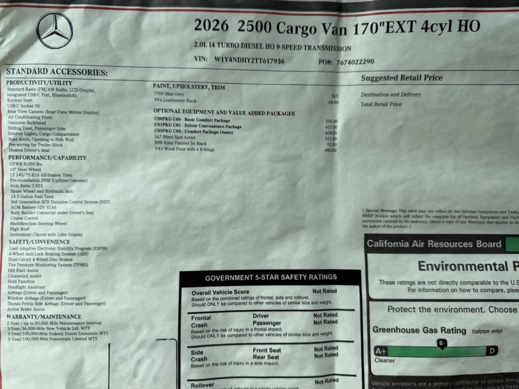 2026 Mercedes-Benz Sprinter Image 33