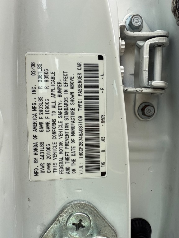 2008 Honda Accord Image 12