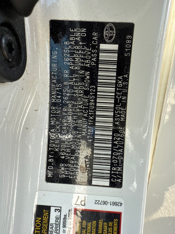 2015 Toyota Camry Image 19