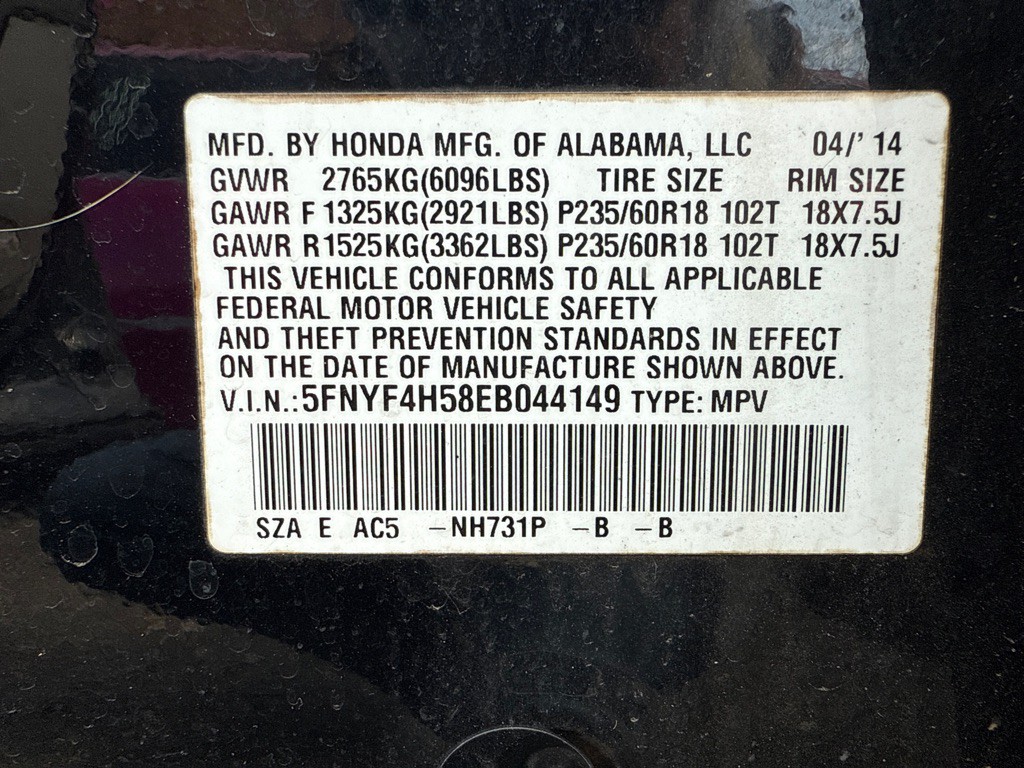 2014 Honda Pilot Image 13