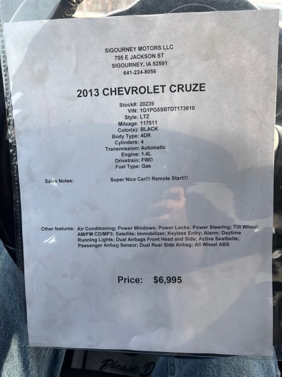 2013 Chevrolet Cruze Image 8