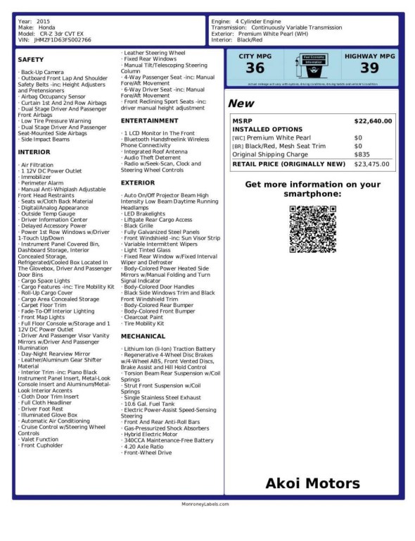 2015 Honda CR-Z Image 17