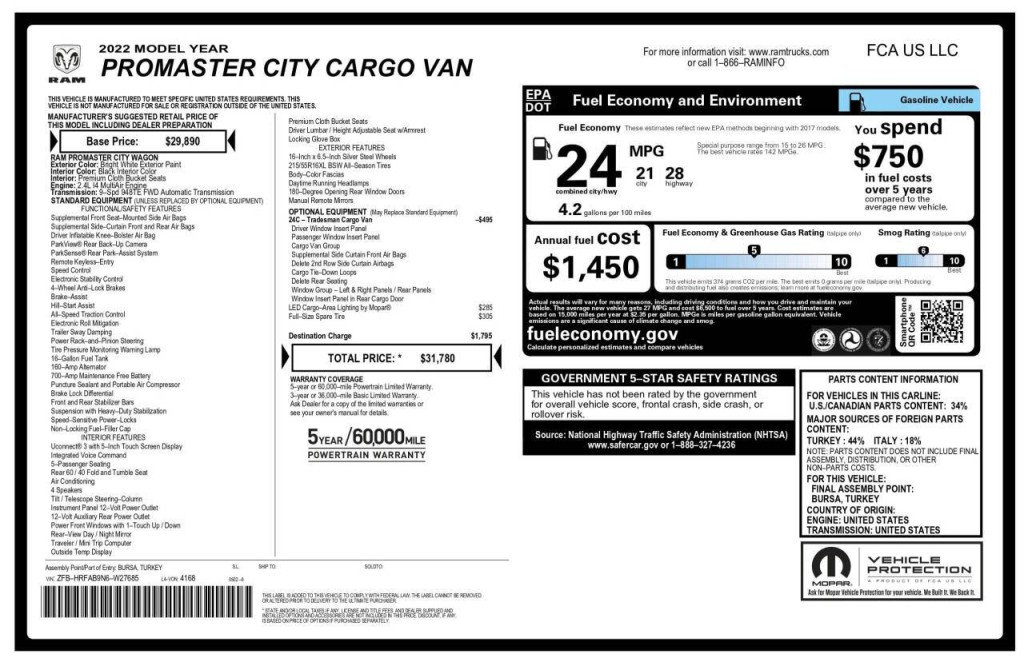 2022 RAM Promaster Image 20
