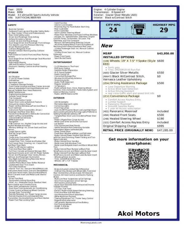 2020 BMW X3 Image 24