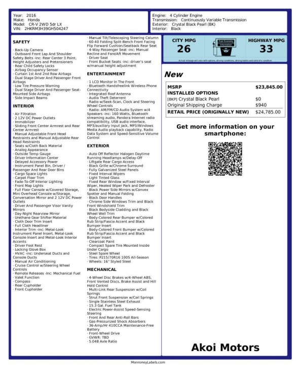 2016 Honda CR-V Image 21