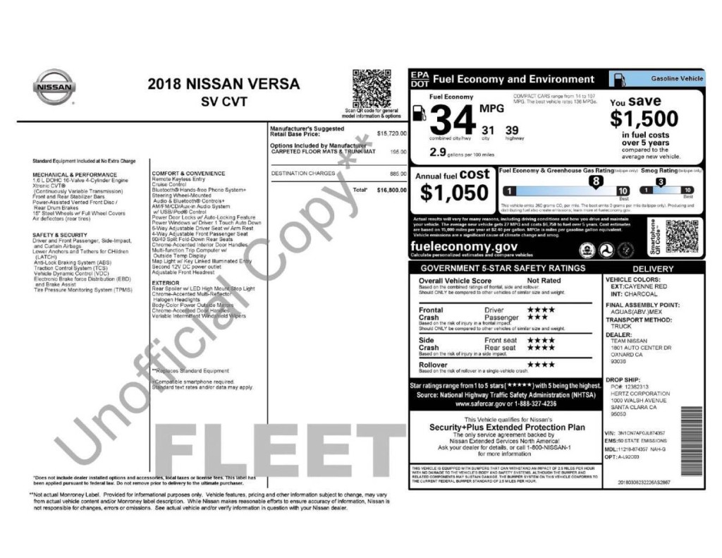 2018 Nissan Versa Image 23