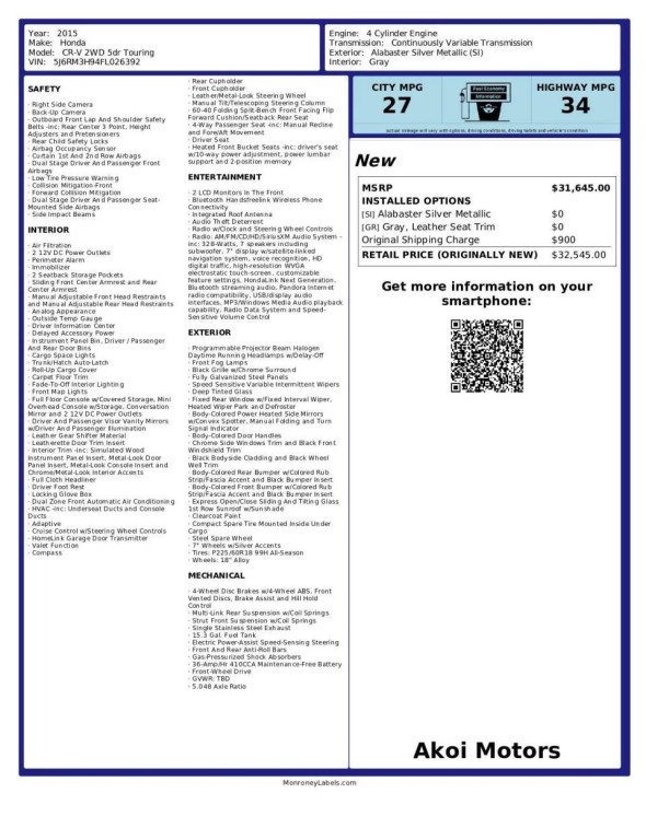 2015 Honda CR-V Image 25