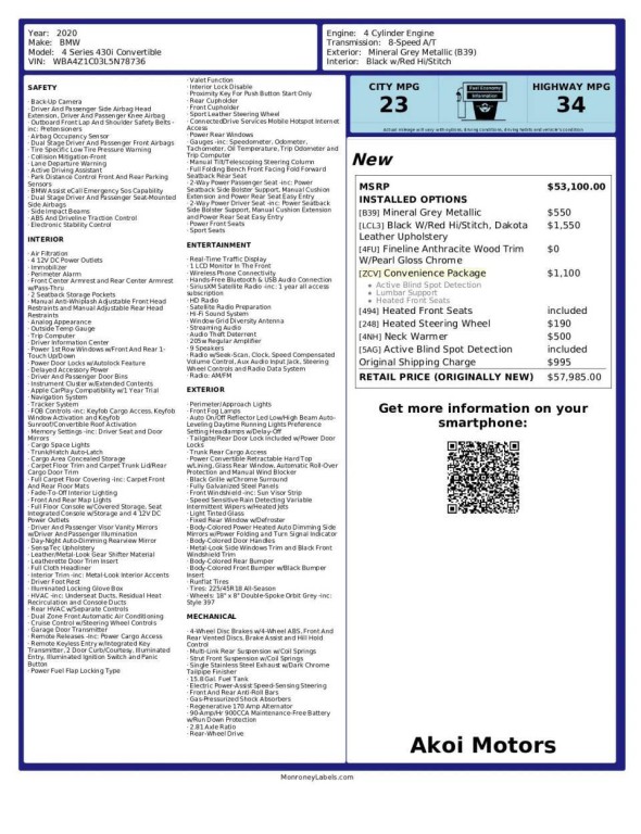 2020 BMW 4 Series Image 28