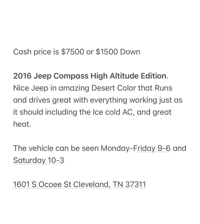 2016 Jeep Compass Image 7
