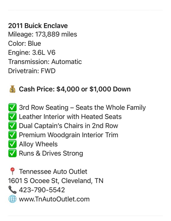 2011 Buick Enclave Image 10