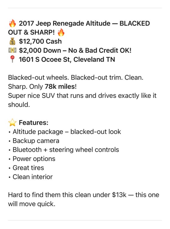 2017 Jeep Renegade Image 7