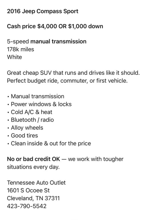 2016 Jeep Compass Image 7