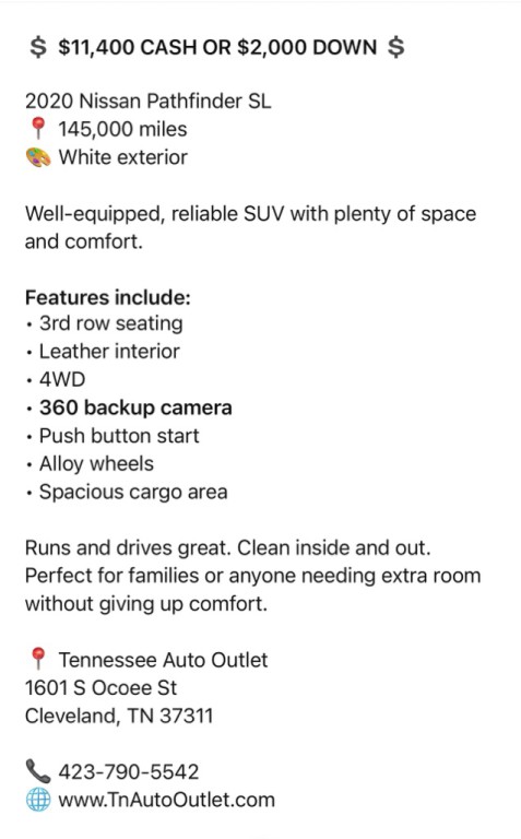 2020 Nissan Pathfinder Image 10