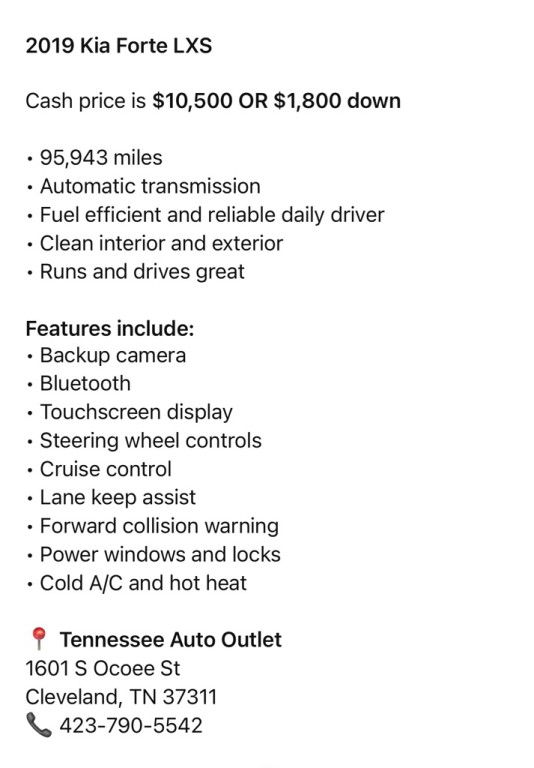 2019 Kia Forte Image 7