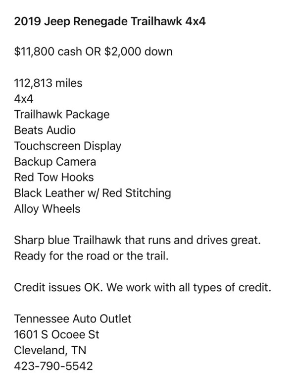 2019 Jeep Renegade Image 10