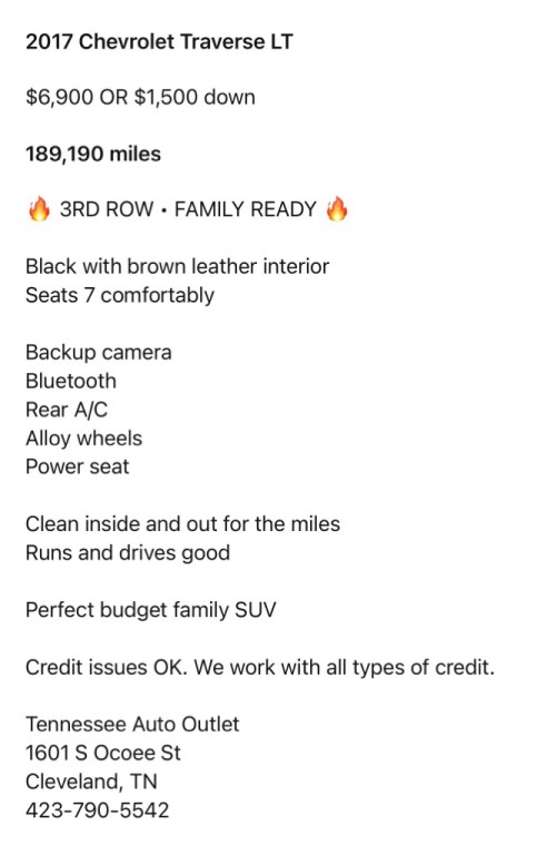 2017 Chevrolet Traverse Image 8