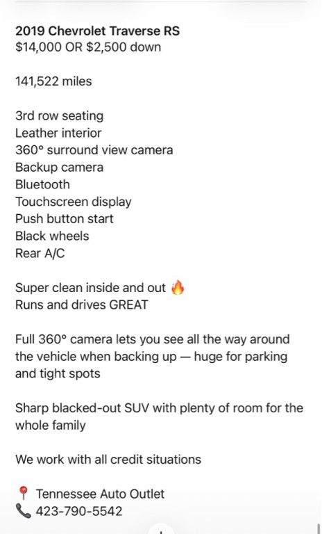 2019 Chevrolet Traverse Image 11