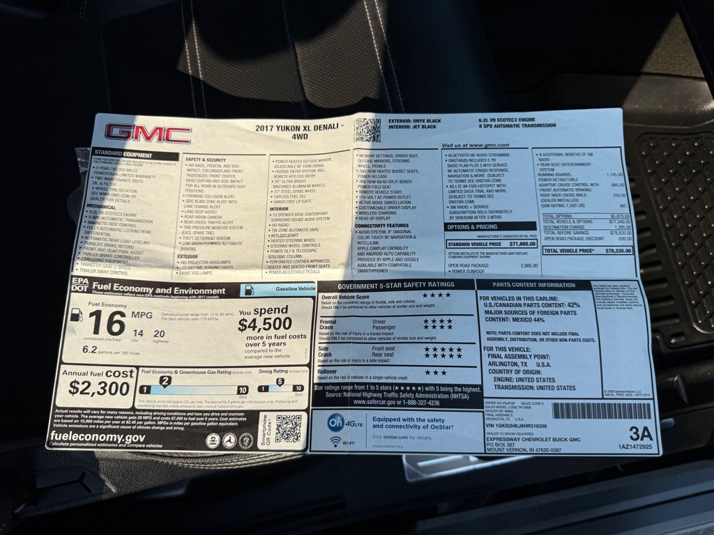 2017 GMC Yukon Image 50