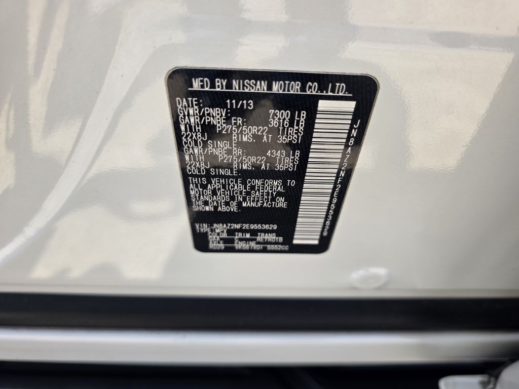 2014 INFINITI QX80 Image 22