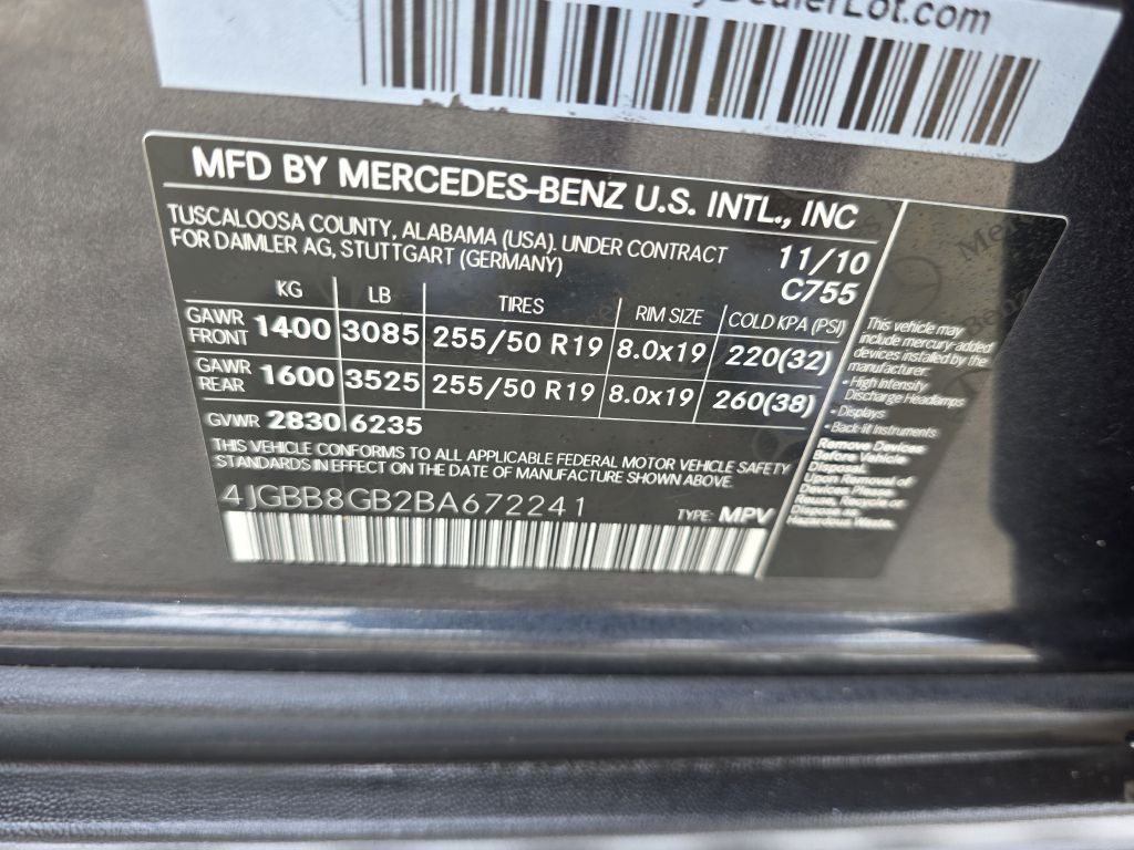 2011 Mercedes-Benz M-Class Image 28
