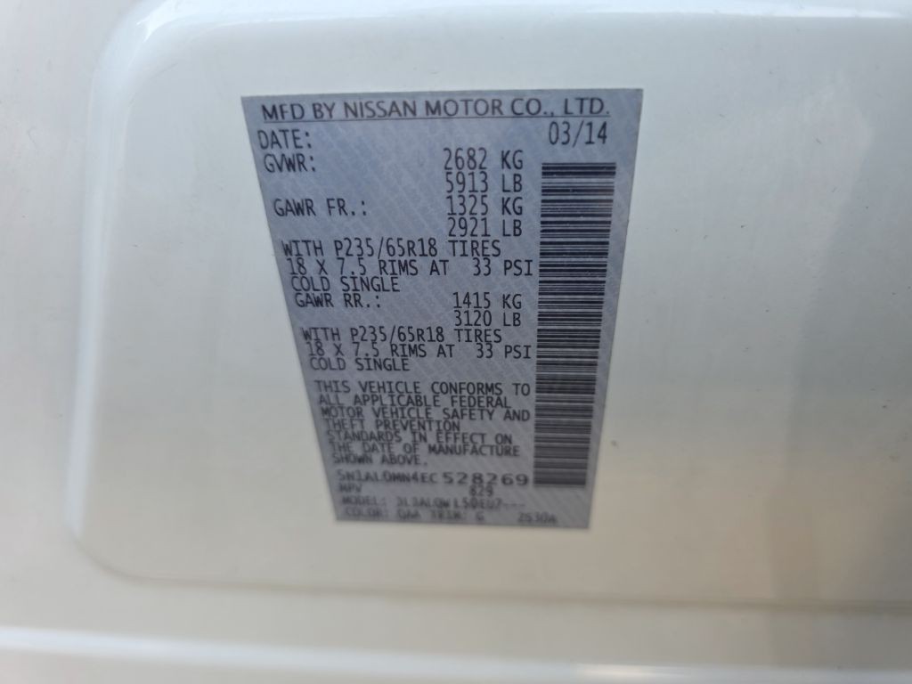 2014 INFINITI QX60 Image 31