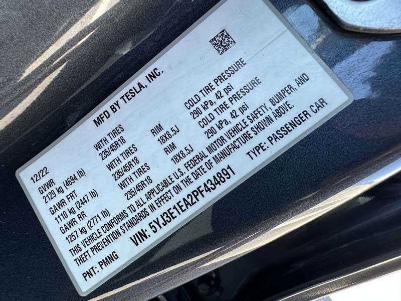 2023 Tesla Model 3 Image 13