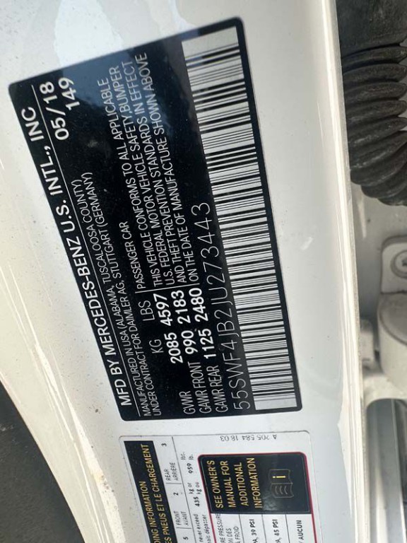 2018 Mercedes-Benz C-Class Image 22