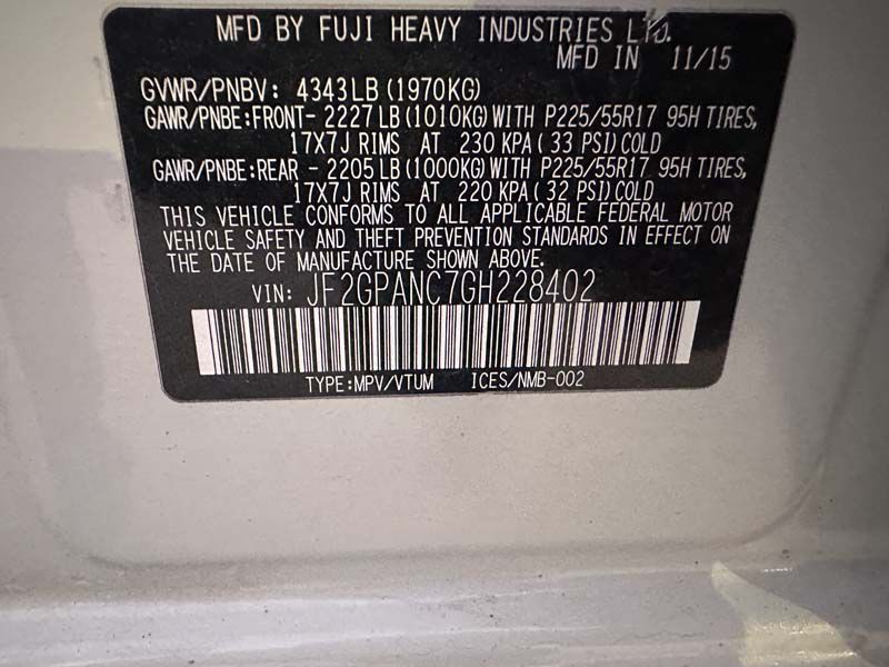 2016 Subaru Crosstrek Image 18