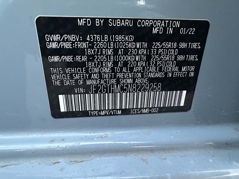 2022 Subaru Crosstrek Image 19