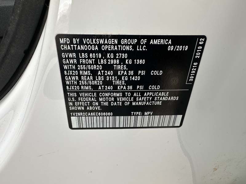 2019 Volkswagen Atlas Image 21