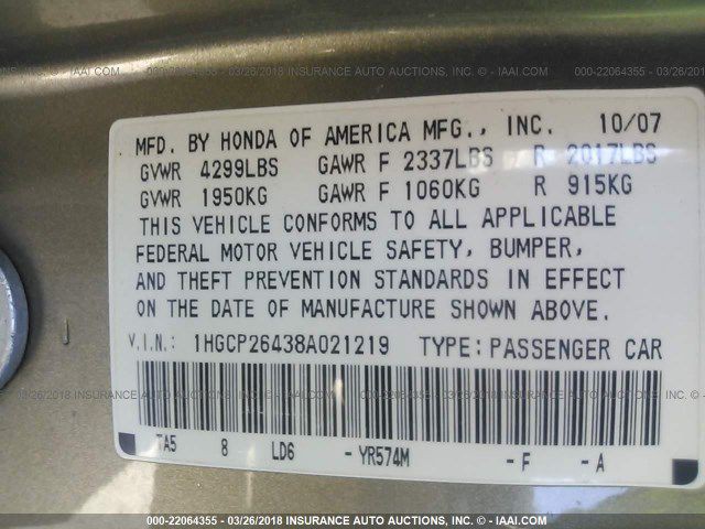 2008 Honda Accord Image 9