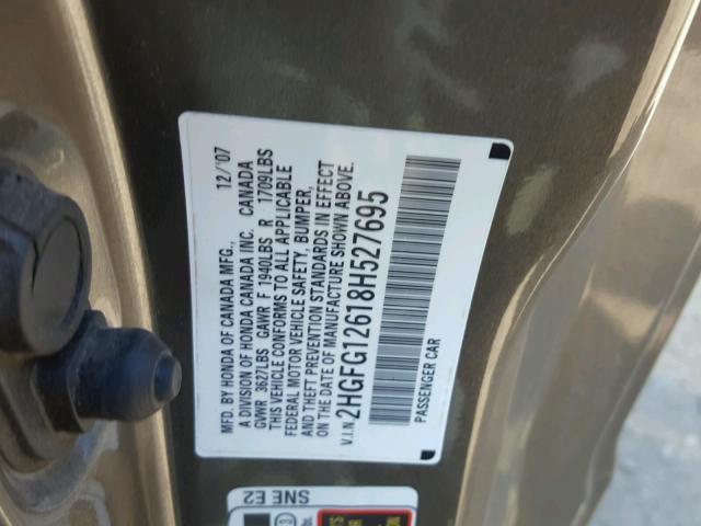 2008 Honda Civic Image 10