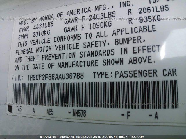 2010 Honda Accord Image 9