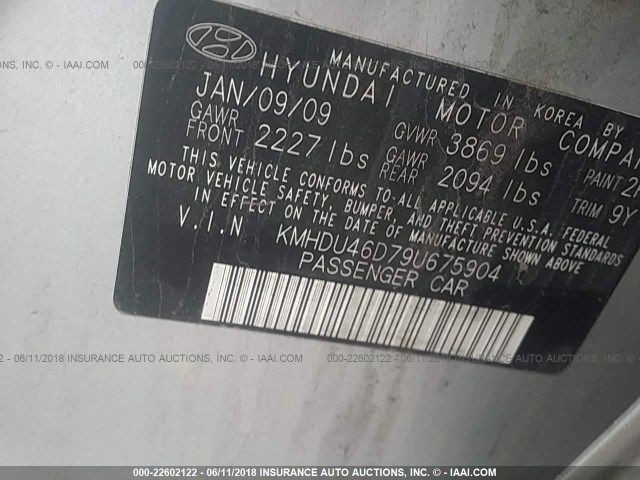 2009 Hyundai Elantra Image 9