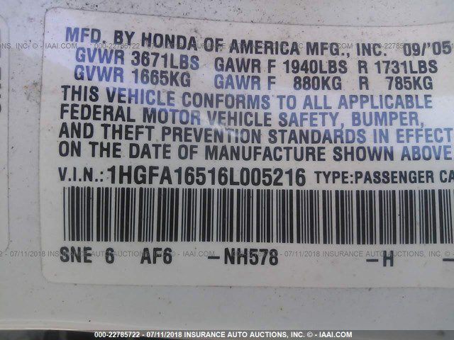2006 Honda Civic Image 8