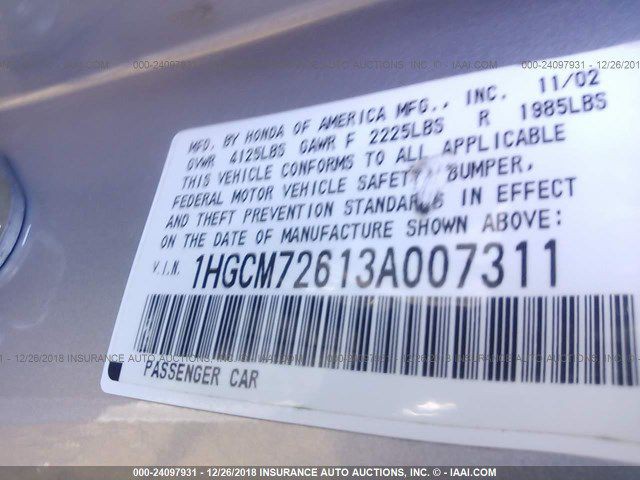 2003 Honda Accord Image 9