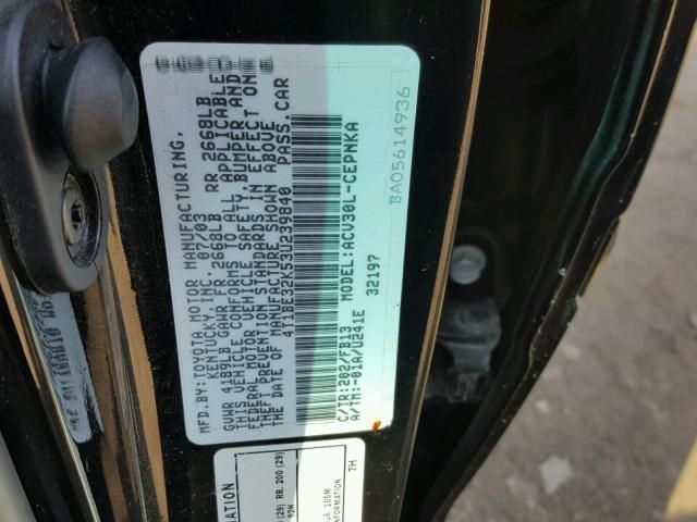 2003 Toyota Camry Image 10