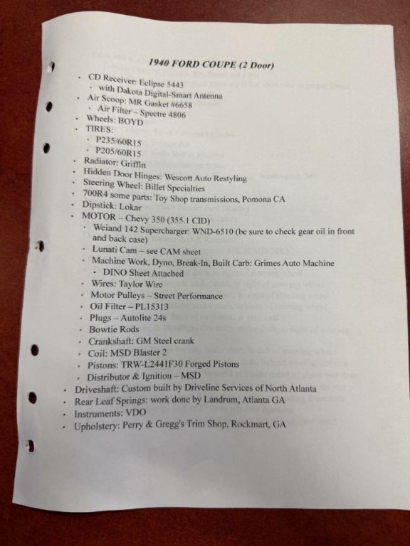 1940 Ford Coupe Image 2