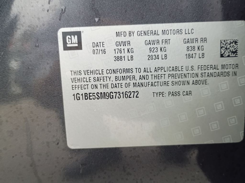 2016 Chevrolet Cruze Image 21